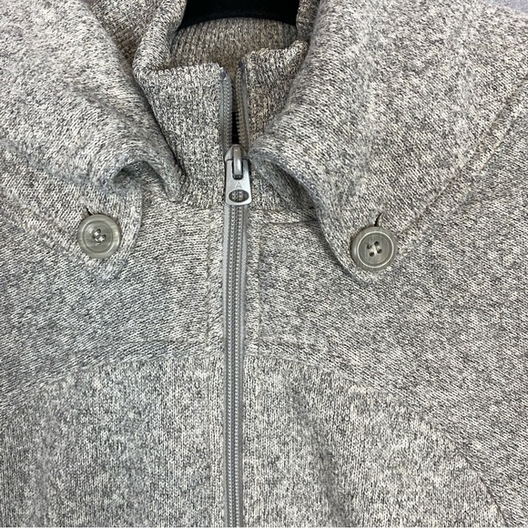 Burton Dryride Ho Chi Minh Sweater Jacket Hooded Grey Sz The Small High Collar - Picture 6 of 11